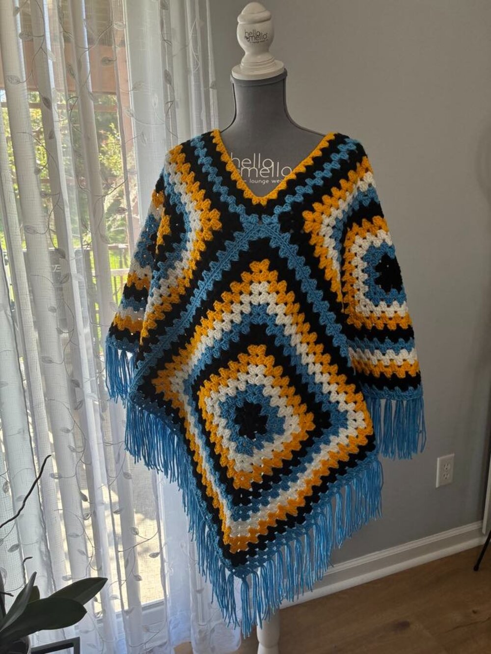 Handmade crochet Poncho
